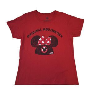 Disney Shirt Womens Extra Large Mouseketeer Minnie Mouse Graphic 1928 Tee XL
